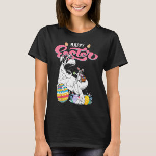 Camiseta Felz pascoa Coelho Dinossauro Coelho Ovo Coelho Or