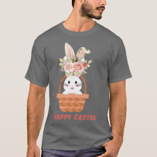 Camiseta Felz pascoa Coelho Enfrentado Engraçado Dia da Pás