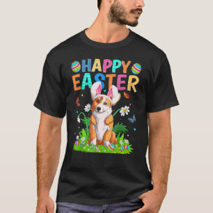 Camiseta Felz pascoa Coelho Ovo Corgi Páscoa Domingo 1