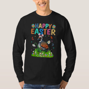 Camiseta Felz pascoa Coelho Ovo Funny Quail Páscoa de ave