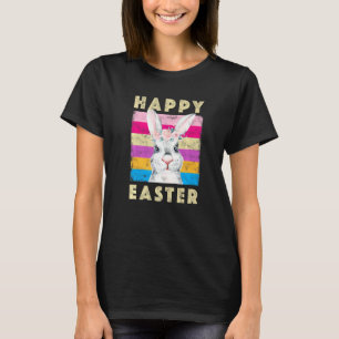 Camiseta Felz pascoa Coelho Retro Coelho Crianças Roupas Fo