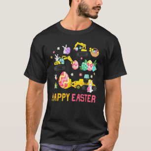 Camiseta Felz pascoa Construção de Caminhão-de-Ferro Toddle