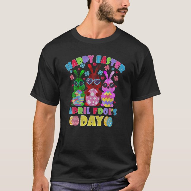 Camiseta Felz pascoa de abril Fool Day 2022 Bunny Eggs (Frente)