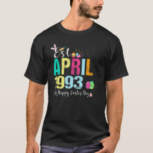Camiseta Felz pascoa De Aniversário De 29 Anos De Abril De