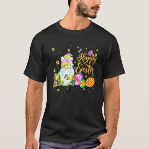 Camiseta Felz pascoa de caça a ovos de coelho Bunny Gnome