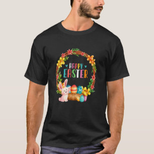 Camiseta Felz pascoa De Coelho Para Ovos De Coelho Para Mul