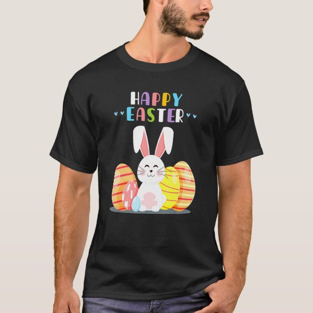 Camiseta Felz pascoa de coelhos Primavera de cocaína Bunny  (Frente)