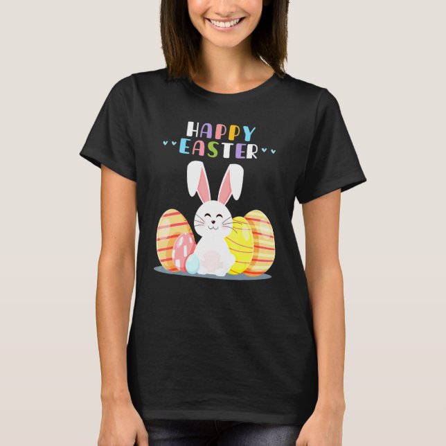 Camiseta Felz pascoa de coelhos Primavera de cocaína Bunny  (Frente)