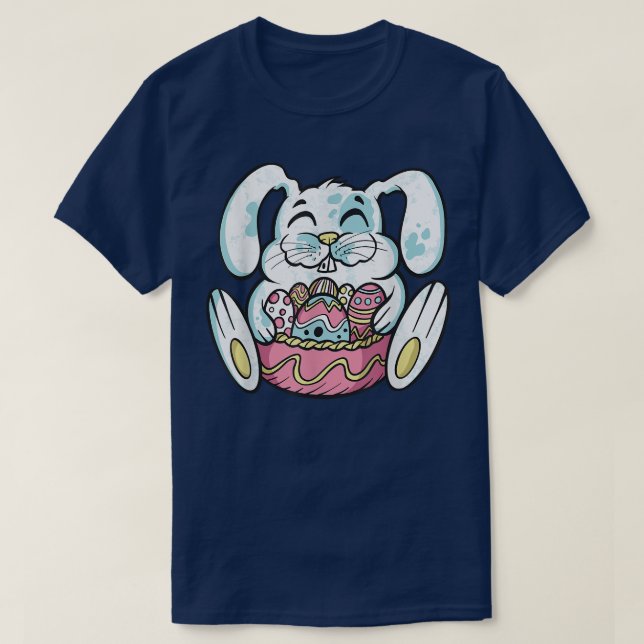 Camiseta Felz pascoa de coelhos Primavera de cocaína Bunny  (Frente do Design)