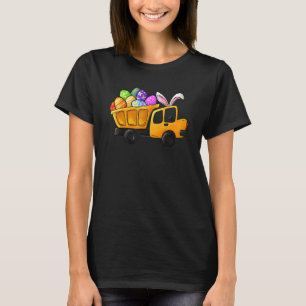 Camiseta Felz pascoa de Construção de Caminhão de Crane Dia