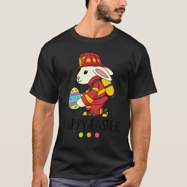 Camiseta Felz pascoa de Ovo do Bombeiro Pernaleiro (Frente)