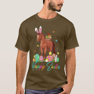 Camiseta Felz pascoa Dia Coelhinho Cavalo Caça Páscoa Ba