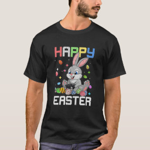 Camiseta Felz pascoa Dia Coelhinho de Ovo Jogo Rapazes Cria