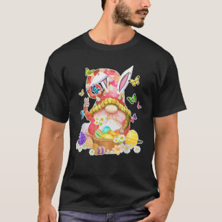 Camiseta Felz pascoa Dia Coelhinho Gnome Páscoa De Ovos Caç