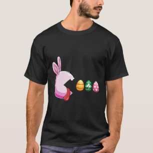 Camiseta Felz pascoa Dia Coelhinho Ovo Engraçado Meninas Cr