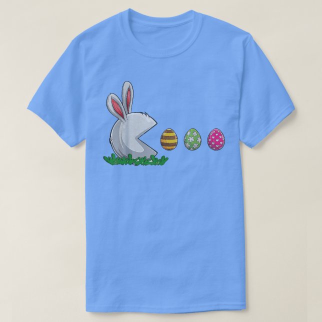 Camiseta Felz pascoa Dia Coelhinho Ovo Engraçado Meninas Cr (Frente do Design)