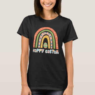 Camiseta Felz pascoa Dia da Páscoa Rainbow Páscoa coxa