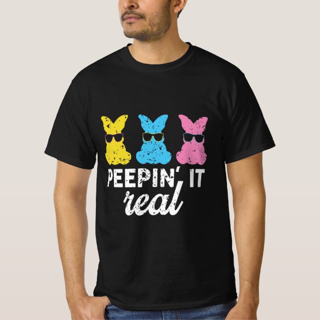 Camiseta Felz pascoa dia de esperar que seja um retrato rea (Frente)