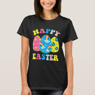 Camiseta Felz pascoa Dia Engraçado Caça Ao Ovo Coelhinho Da