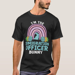 Camiseta Felz pascoa dia eu sou o oficial de imigração Bunn