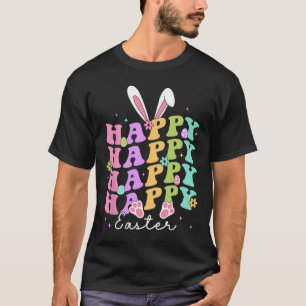 Camiseta Felz pascoa Ditos De Ovo Groovy Coelho Coelho Cria