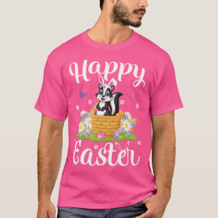 Camiseta Felz pascoa do Skunk Ovo Hunt Cony Ear Skunk Pásco
