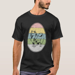 Camiseta Felz pascoa Egg American Eskimo Dog Graphic Legal