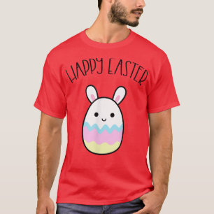 Camiseta Felz pascoa Engraçado Bunny Egg Moldou Kawaii Otak