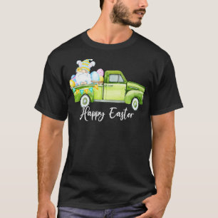 Camiseta Felz pascoa Engraçado Gnomo Coelho Orelha Páscoa E