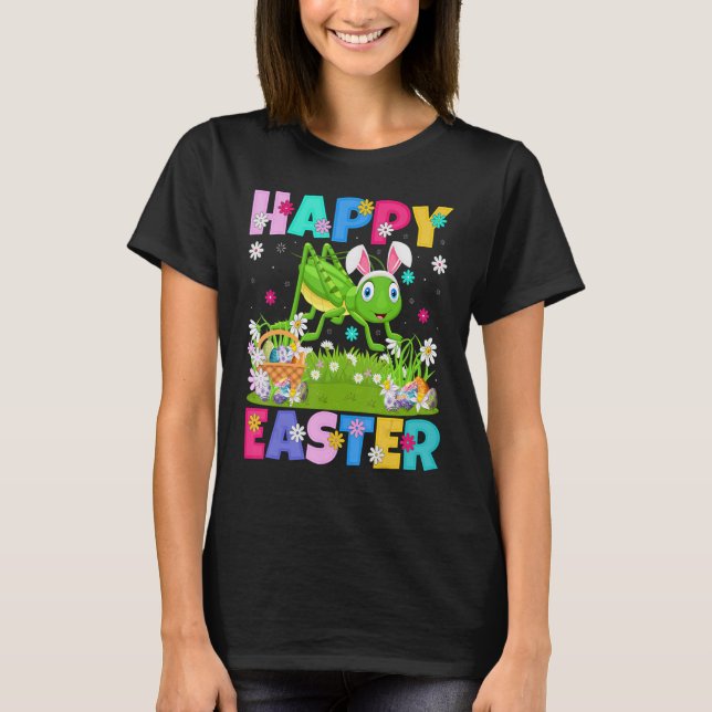 Camiseta Felz pascoa Engraçado Páscoa Bunny Grafopper domin (Frente)