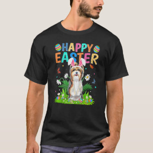 Camiseta Felz pascoa Funny Yorkshire Terrier Dog Páscoa Su