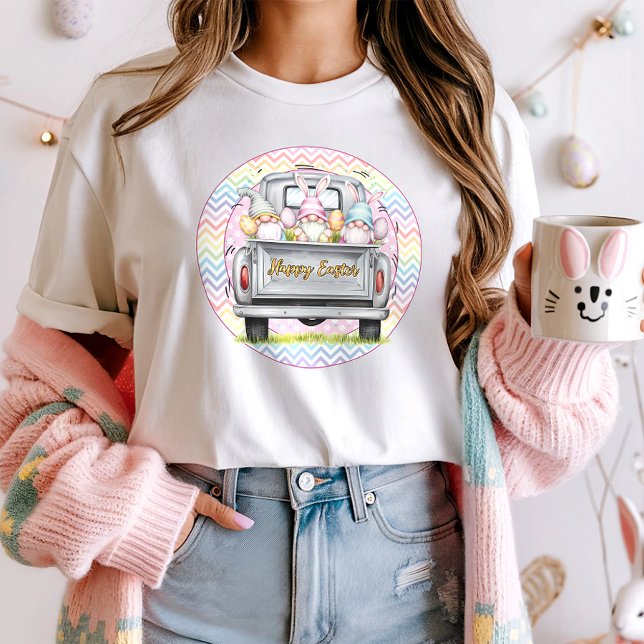 Camiseta Felz pascoa Gnome Truck (Criador carregado)