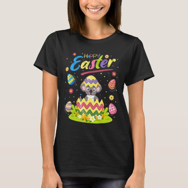 Camiseta Felz pascoa Koala Easter Egg Koala (Frente)