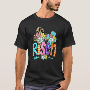 Camiseta Felz pascoa Para Garotas Cristãs Mãe Ele Está Rise