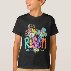 Camiseta Felz pascoa Para Garotas Cristãs Mãe Ele Está Rise