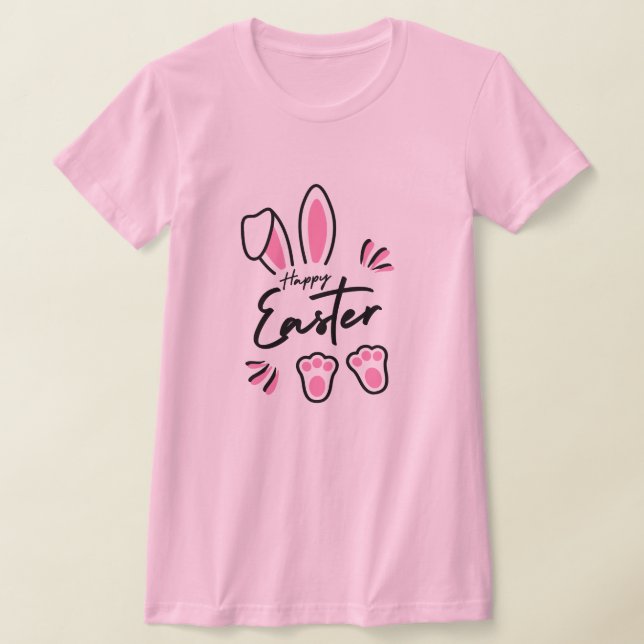 Camiseta Felz pascoa (rosa) (Postura )