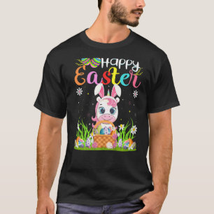 Camiseta Felz pascoa Unicorn Bunny Egg Hunting Unicorn