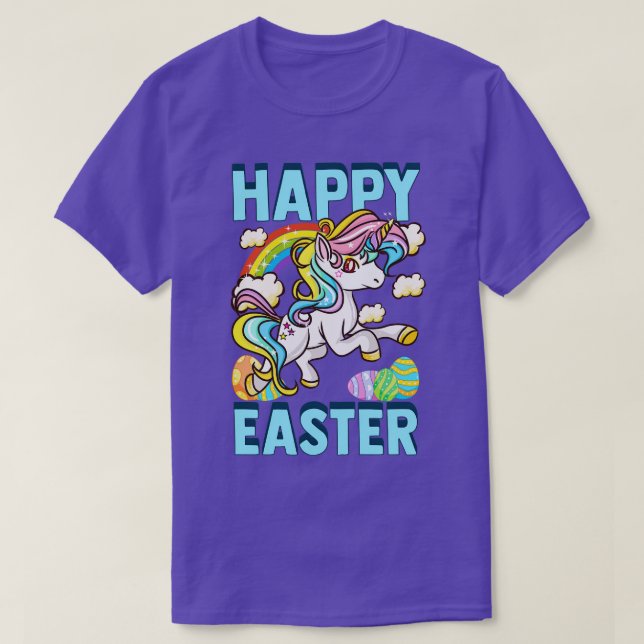 Camiseta Felz pascoa Unicorn Ovo Hunt (Frente do Design)