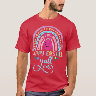 Camiseta Felz pascoa Yall - Felz pascoa bonito - arco-íris