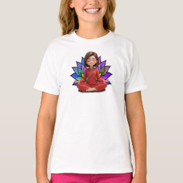 Camiseta Fem Infantil Básica Meditação-1
