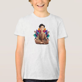 Camiseta Fem Juvenil Básica Meditação-1