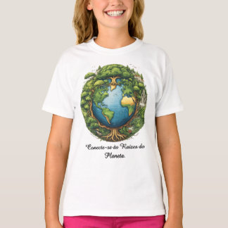 Camiseta Fem Juvenil Básica Raízes do Mundo-1
