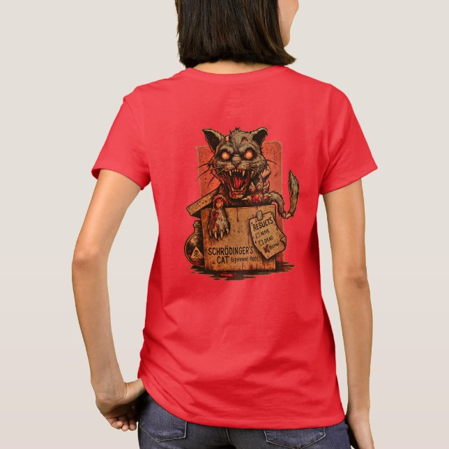 Camiseta Fem. Schrodinger's Zombie Cat - Back (Verso)