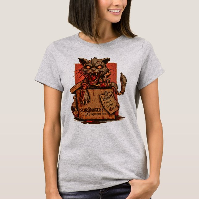 Camiseta Fem. Schrodinger's Zombie Cat - Front (Frente)