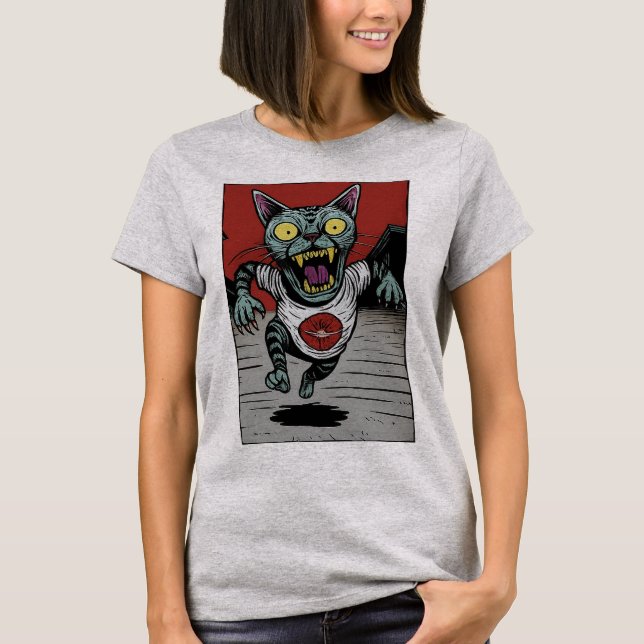 Camiseta Fem. Zombie Runner Cat - Front (Frente)