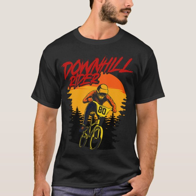 Camiseta Fema MTB - Descida de ciclismo de bicicleta de mon (Frente)