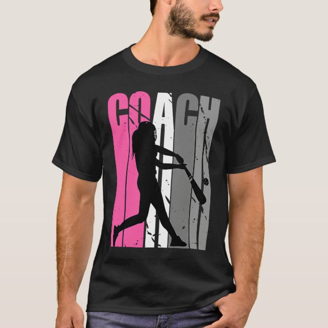 Camiseta Female Baseball Player Instructor Softball Teacher (Frente)