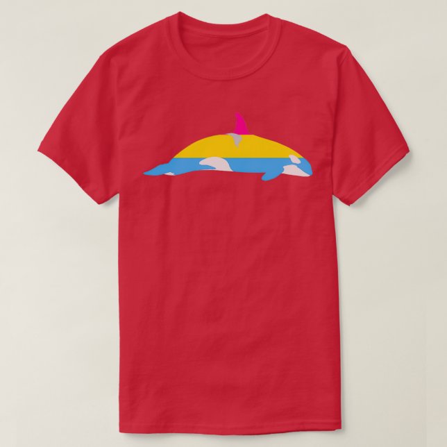 Camiseta Female Orca Pansexual Flag (Frente do Design)