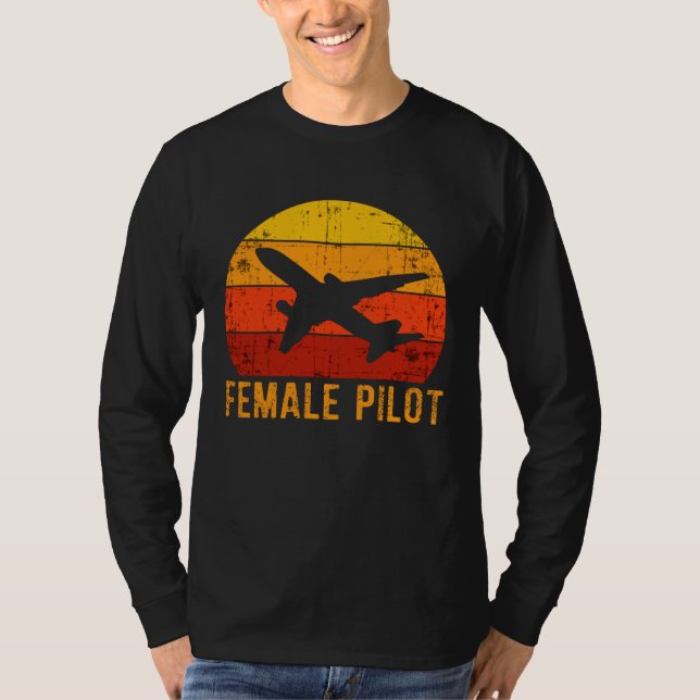 Camiseta Female Pilot Definition  Aviation  3 (Frente)
