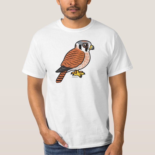 Camiseta Fêmea americana do Kestrel (Frente)